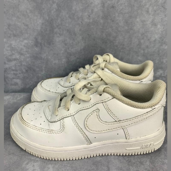 Nike Air Force 1  White Walking Athletic Sneakers toddler shoes Size 10C - Picture 1 of 6